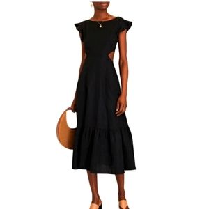 NEW JASON WU Linen Midi Dress